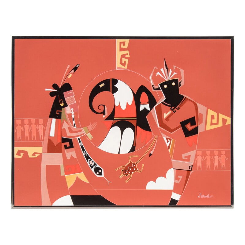 Chethlahe, David Paladin (Diné, 1926-1984) Kiva Dream - 2