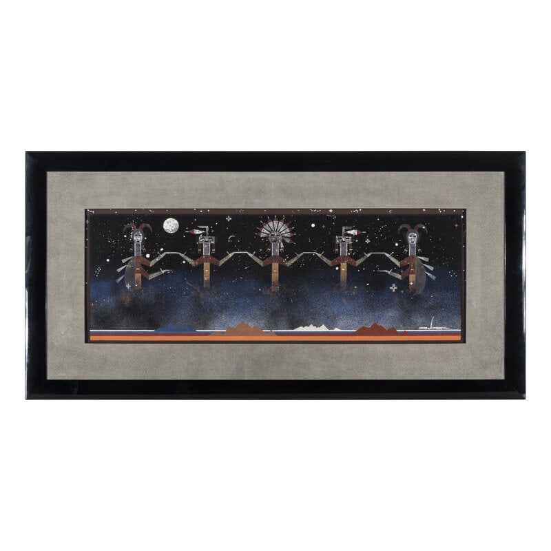 Joe Ben, Jr. (Diné, b. 1958) untitled, Humpback Gods - 2