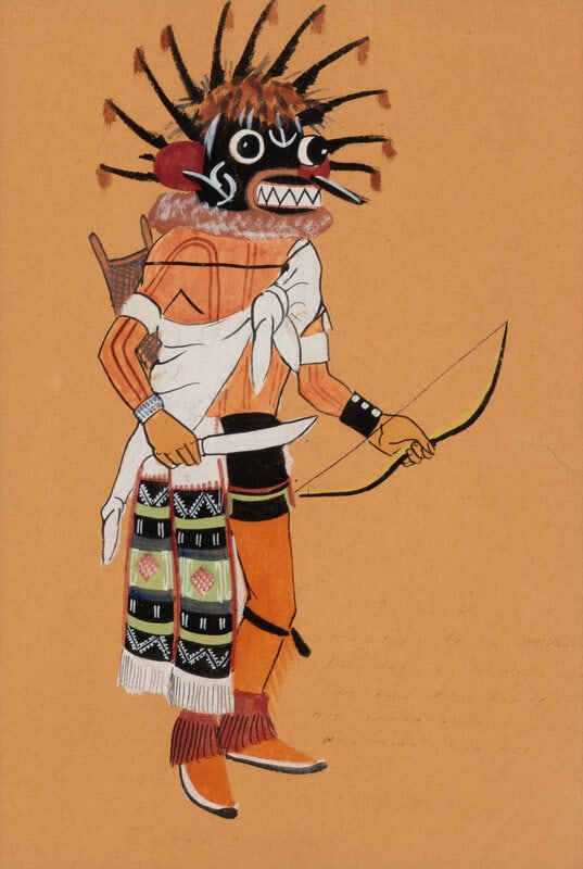 Series of Katsina Paintings tempera on paper - 11