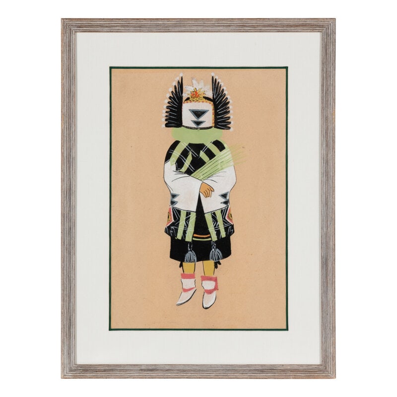 Series of Katsina Paintings tempera on paper - 6