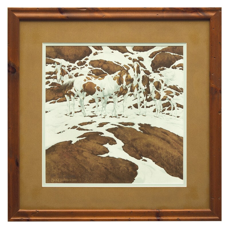 Bev Doolittle (American, b. 1949) Pintos, 1978 - 2