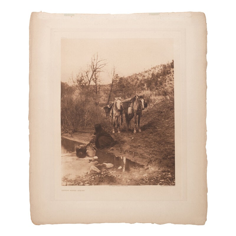 Edward S. Curtis (American, 1868-1952) Getting Water - Apache, Plate 10 (1 of 1)