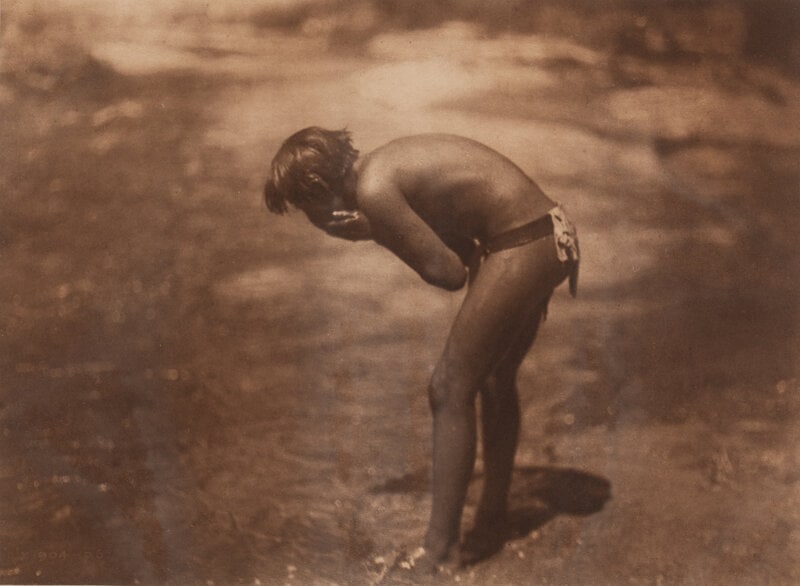 Edward S. Curtis (American, 1868-1952) The Morning Bath - Apache, Plate 14 - 3