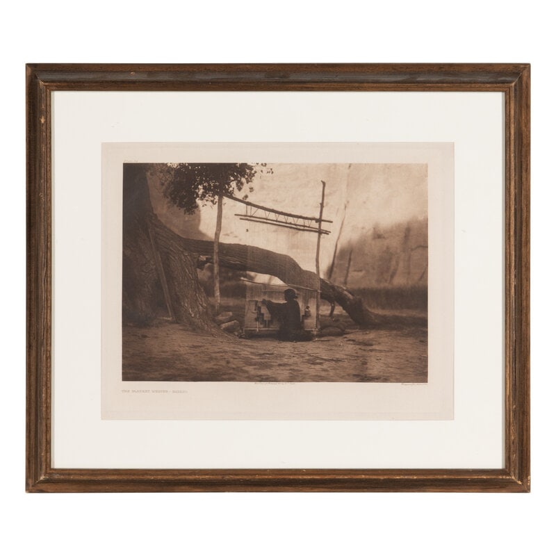 Edward S. Curtis (American, 1868-1952) The Blanket Weaver - Navaho, Plate 34 - 2