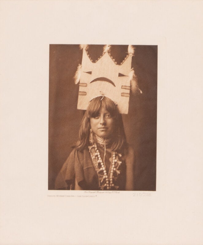 Edward S. Curtis (American, 1868-1952) Tablita Woman Dancer - San Ildefonso (1 of 4)