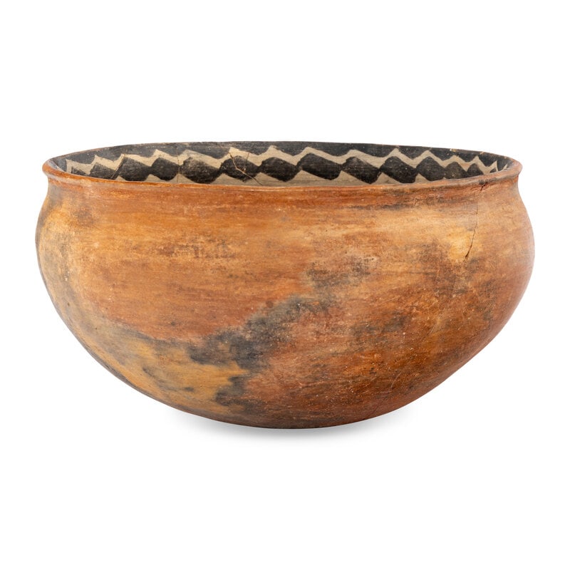 Ancestral Pueblo, Gila Polychrome Pottery Bowl, with Birds - 3