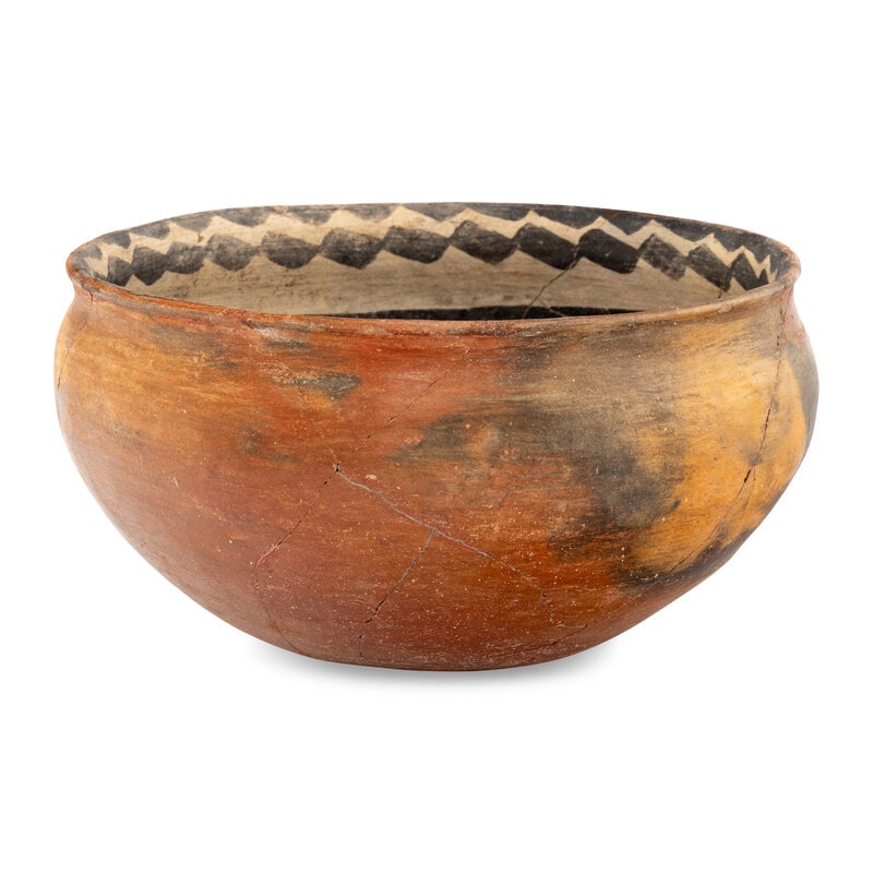 Ancestral Pueblo, Gila Polychrome Pottery Bowl, with Birds - 4