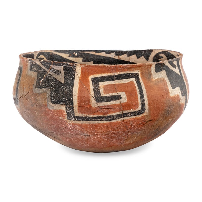 Ancestral Pueblo, Tonto Polychrome Pottery Bowl - 3