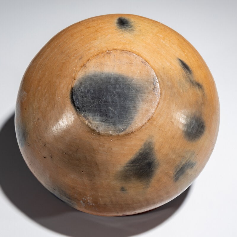 Ohkay Owingeh [San Juan] Redware Pottery Bowl - 6