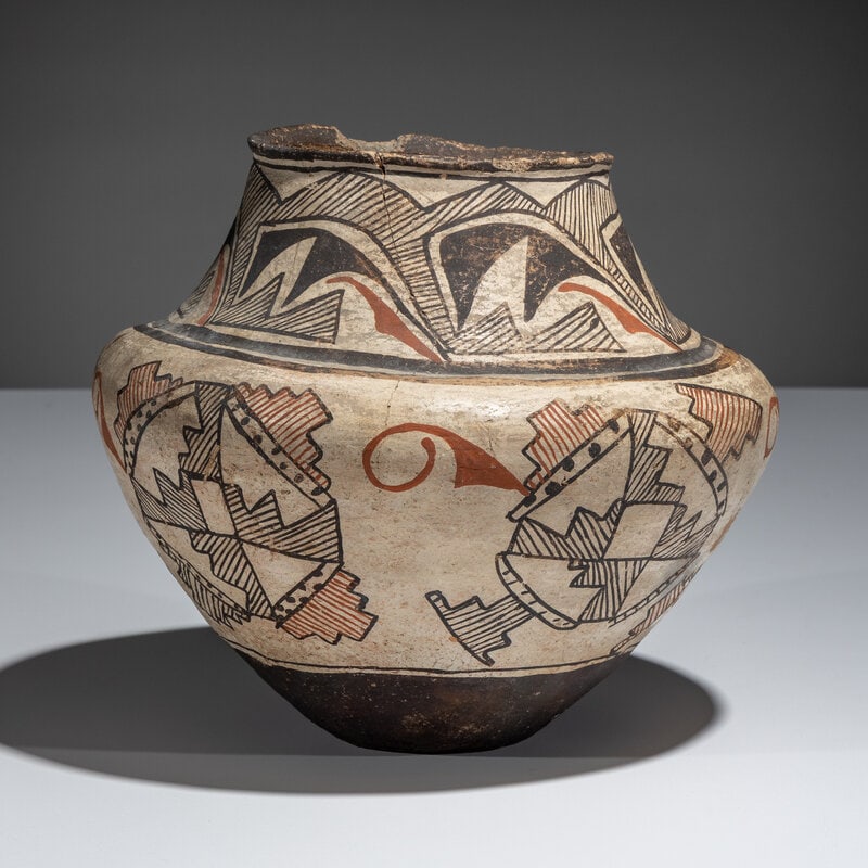 Zuni Three-Color Pottery Jar - 3
