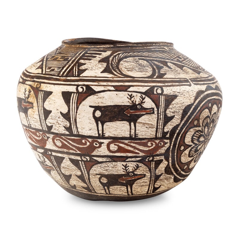 Zuni Polychrome Pottery Jar - 2