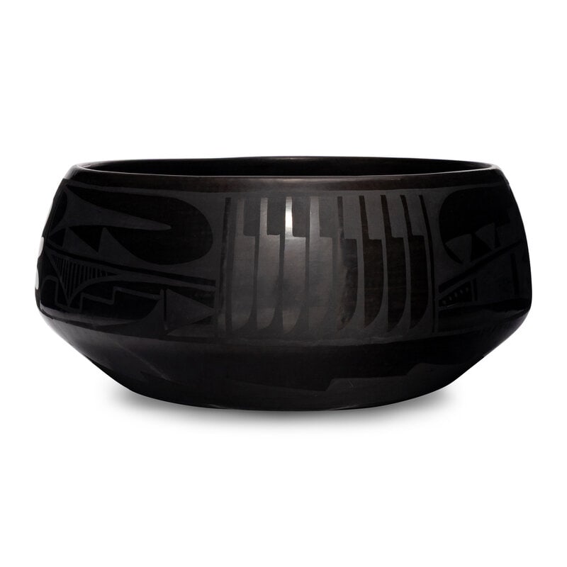 Carmelita Dunlap (San Ildefonso, 1925-1999) Large Blackware Pottery Jar - 2