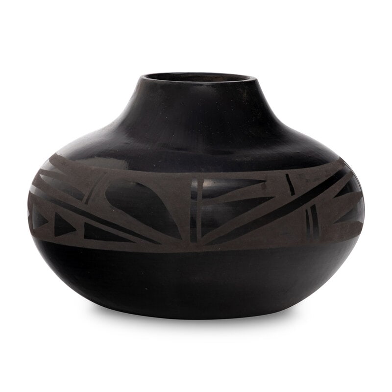Carmelita Dunlap (San Ildefonso, 1925-1999) Blackware Pottery Jar, 1984 - 2