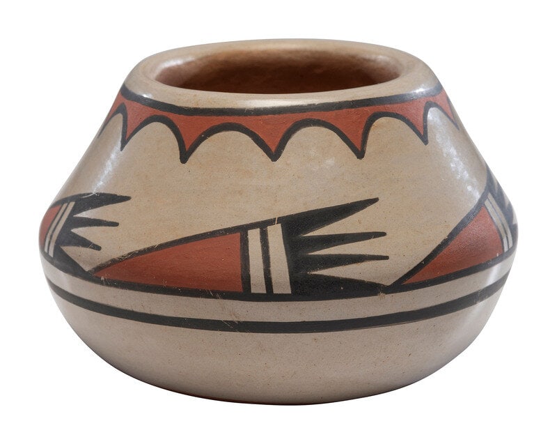Crucita Calabaza, Blue Corn (San Ildefonso, 1921-1999) Buffware Pottery Jar - 2