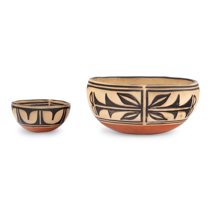 Robert Tenorio (Kewa, b. 1950) Polychrome Figural Pottery Bowls - 2