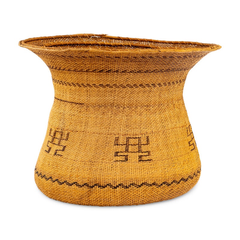 Amazonian Yekuana Basket, with Frog Motif - 2