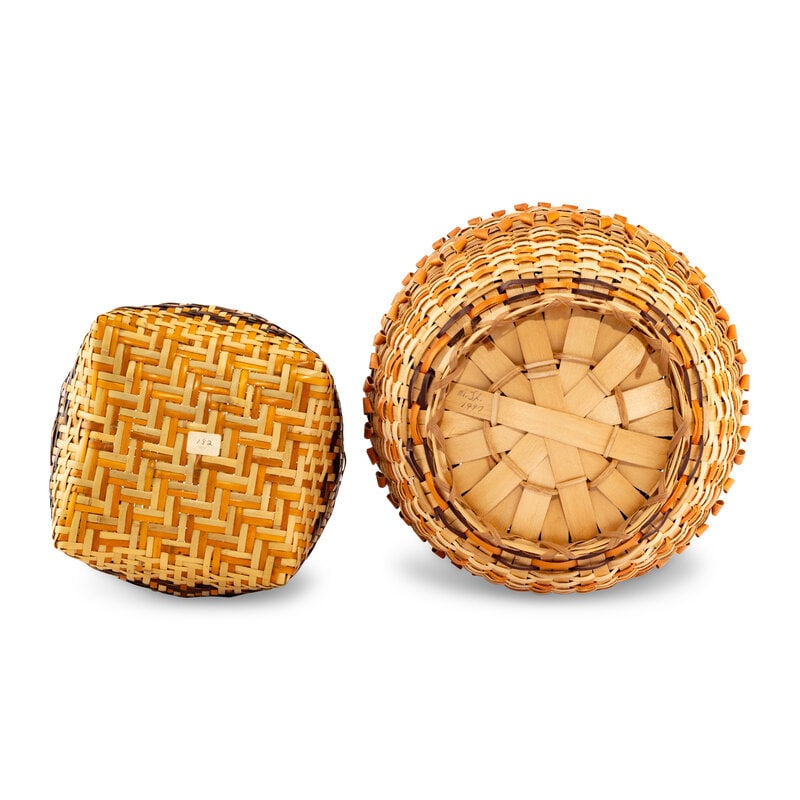 Rowena Bradley AND Mary Jane Lossiah (Cherokee, 1922-2003 / 20th century) Cherokee Baskets - 4