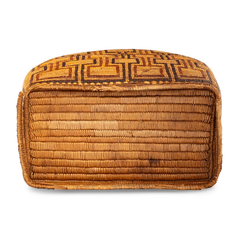 Thompson River Polychrome Imbricated Storage Basket - 4