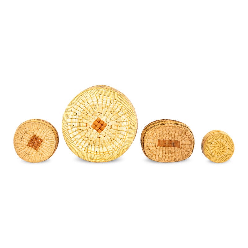 Nuu-chah-nulth / Makah Lidded Trinket Baskets - 3