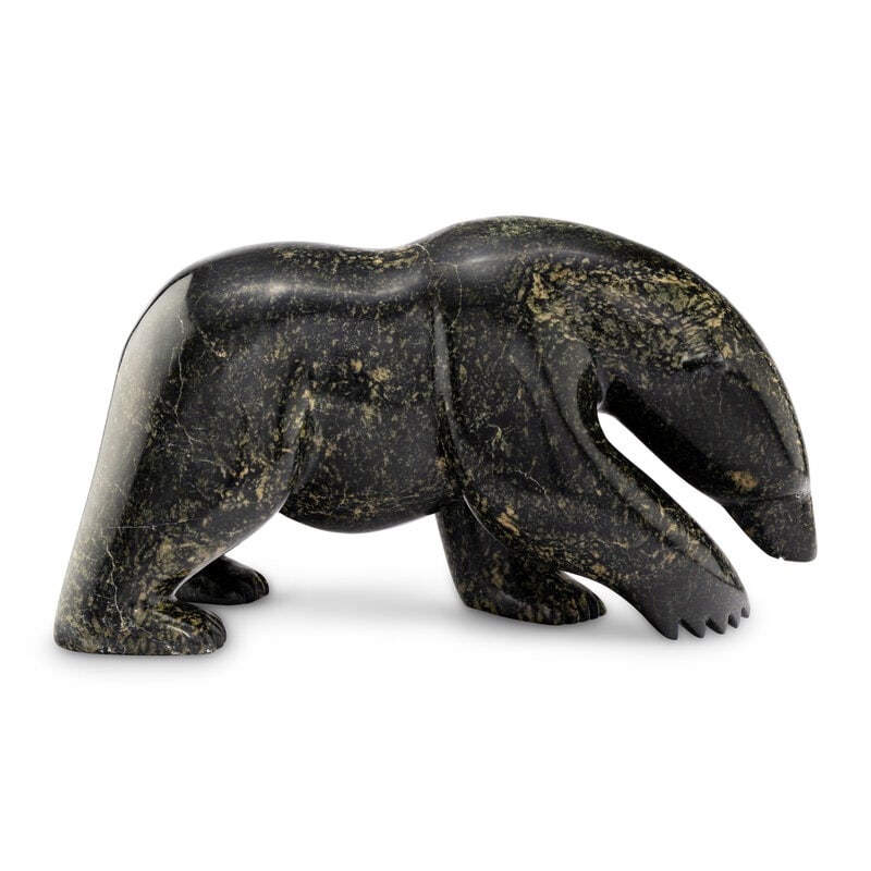 Inuit Carved Soapstone Polar Bear - 2