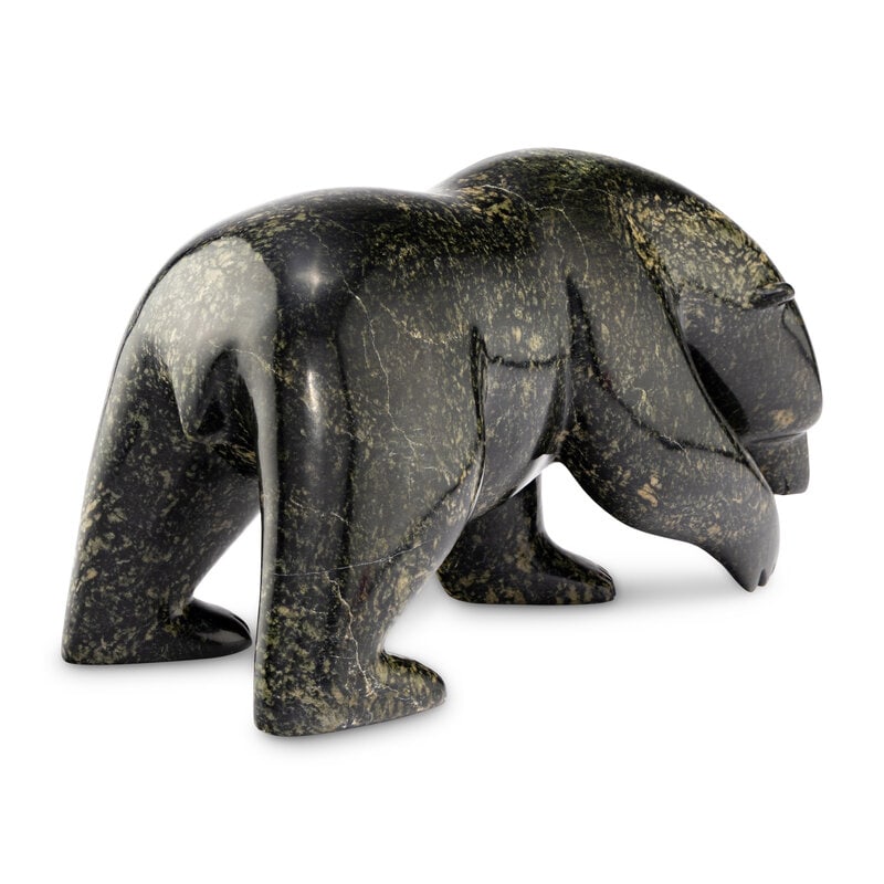 Inuit Carved Soapstone Polar Bear - 3