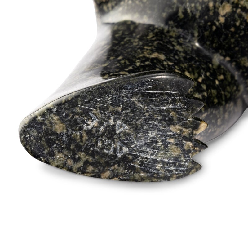 Inuit Carved Soapstone Polar Bear - 4