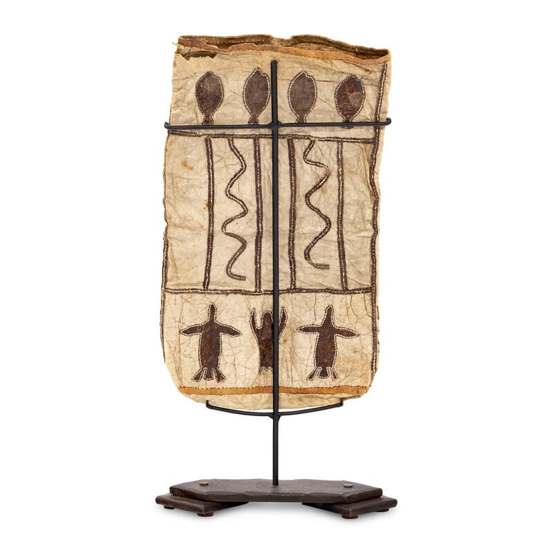 Inuit Seal Skin Bag, with Hunter's Decoration - 3