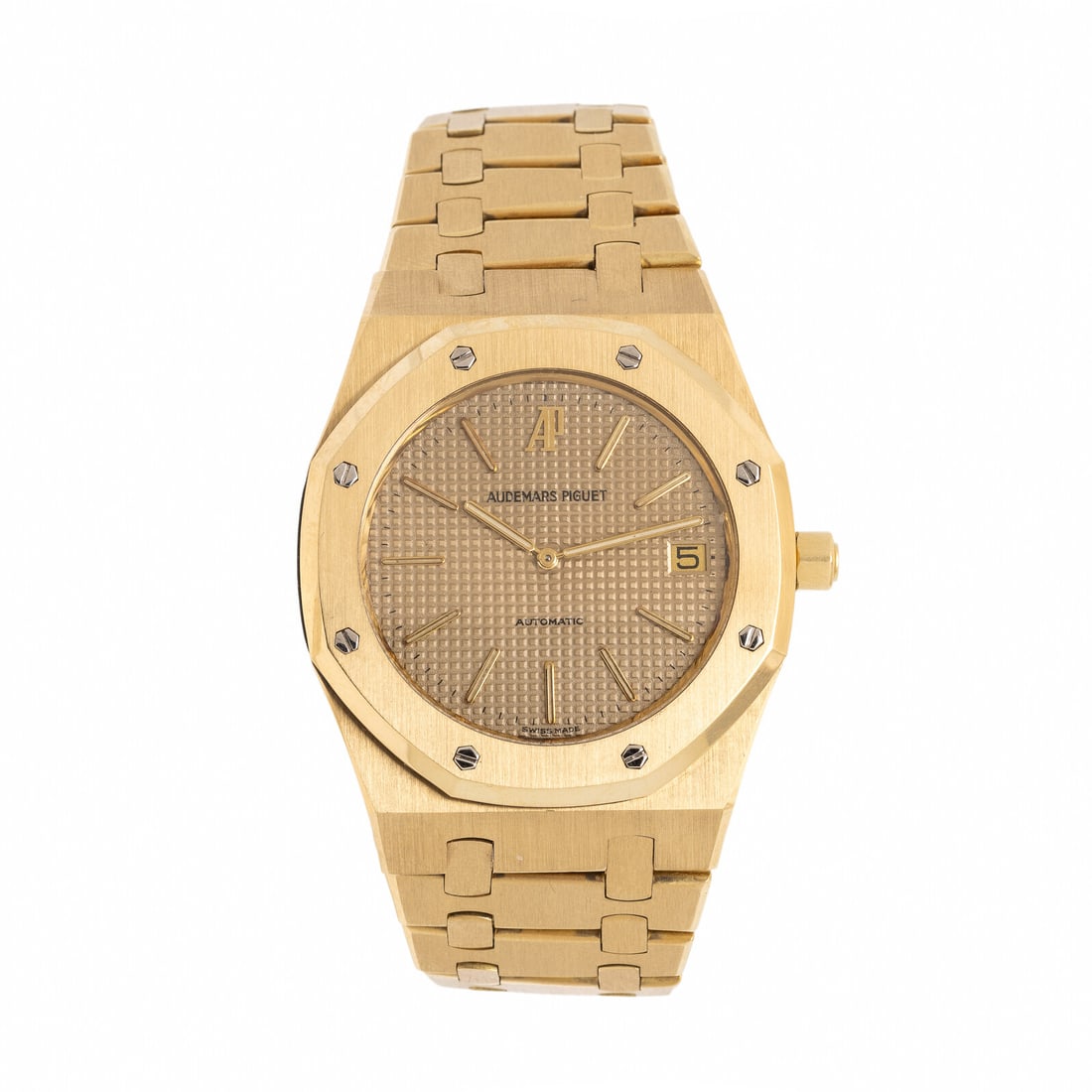 Audemars Piguet, Ref. 5402BA, 18K Yellow Gold 'Royal Oak' Date Watch, with Extract From The Archives: Audemars Piguet, Ref. 5402BA, 18K Yellow Gold 'Royal Oak' Date Watch, with Extract From The ArchivesMaker: Audemars PiguetModel: Royal OakReference number: 5402BASerial number: B18960-173929-00122Cali