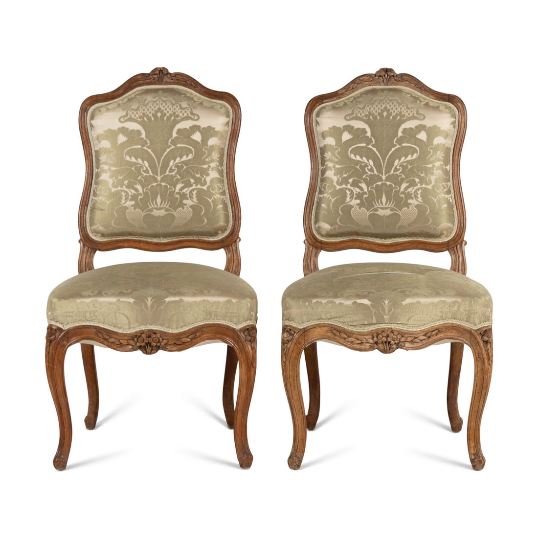 A Pair of Louis XV Beechwood Side Chairs (1 of 3)