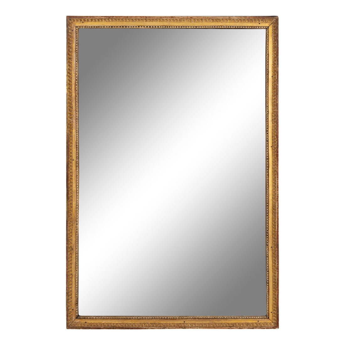 A Louis XVI Giltwood Mirror: A Louis XVI Giltwood Mirror Late 18th Century Height 56 x width 38 inches. Property from the Wetherill Family Collection, Main Line, Philadelphia and Château de Drouilly, Les Hayes, France This l