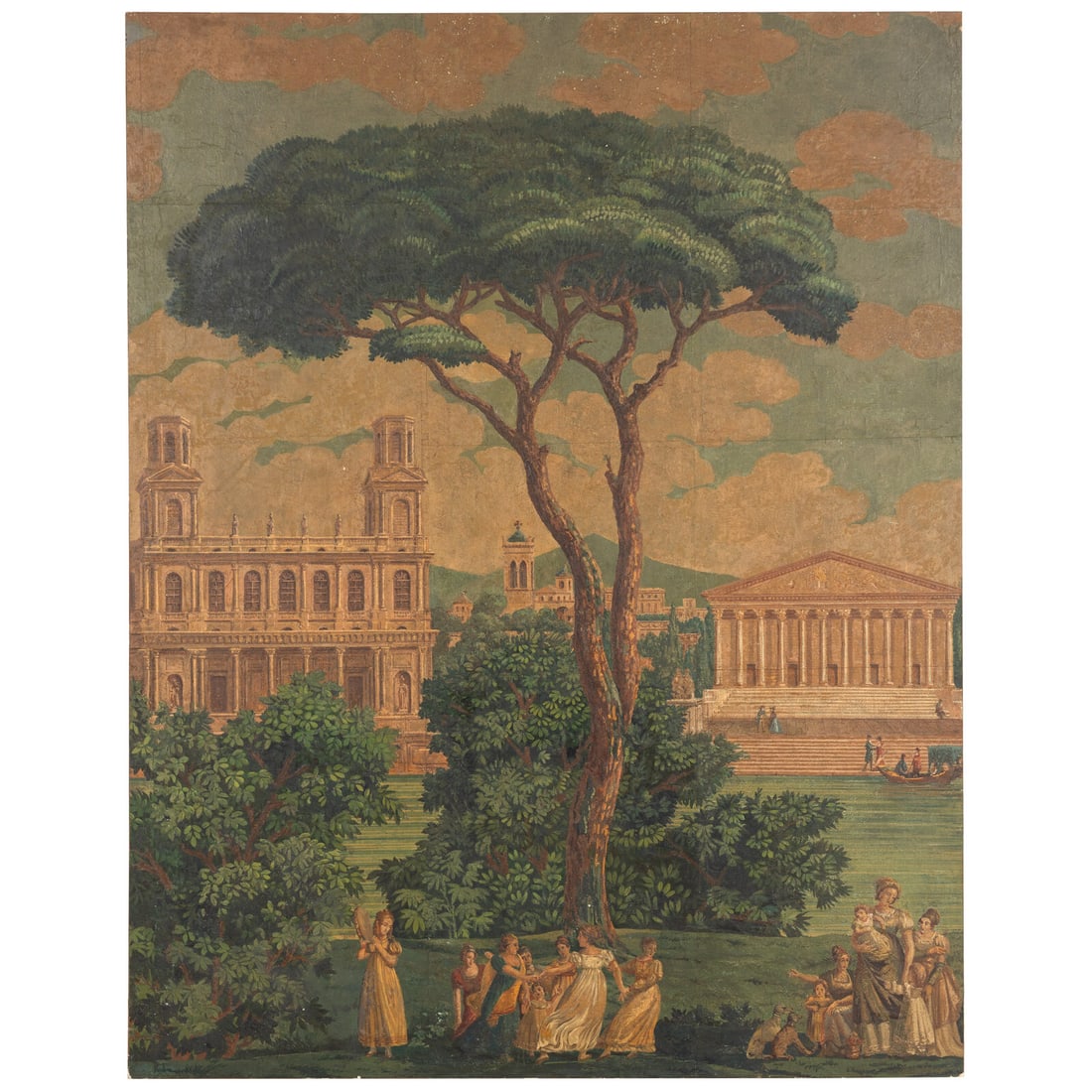 A French Scenic Wallpaper Panel (1 of 2)