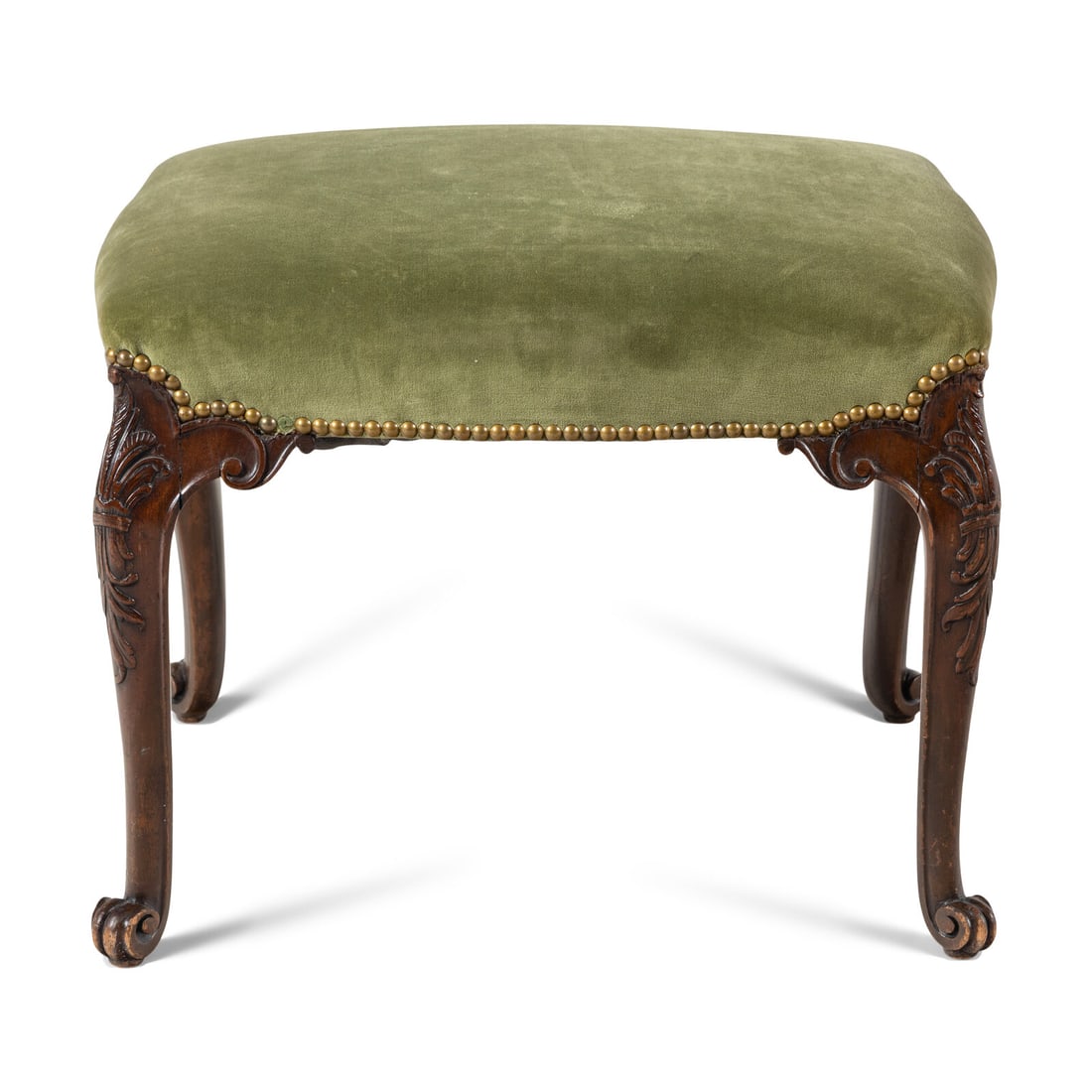 A George II Carved Mahogany Stool (1 of 2)