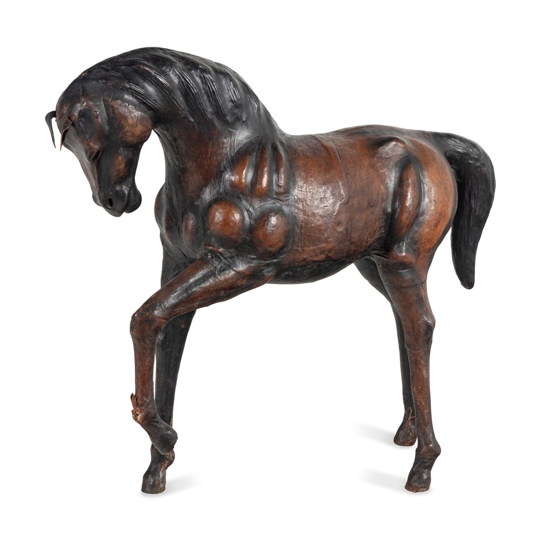 A Large Leather Model of a Horse (1 of 3)