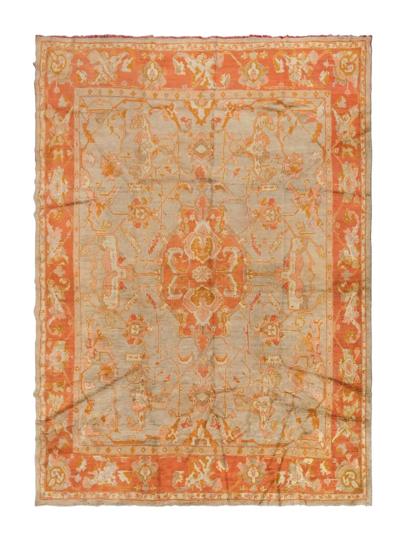 An Oushak Carpet: An Oushak Carpet West Anatolia, Late 19th Century 13 feet 7 inches x 12 feet. Property from a Private Family Trust This lot is located in Chicago.