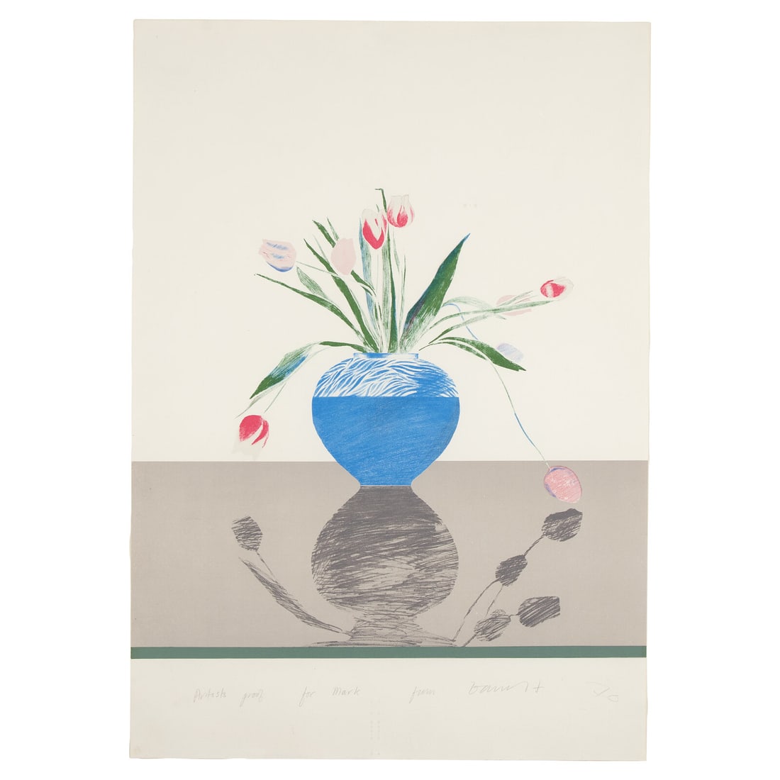 David Hockney (British, b. 1937) Pretty Tulips, 1970 (1 of 4)