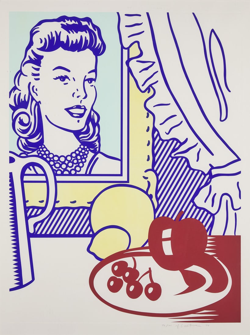 Roy Lichtenstein (American, 1923-1997) Still Life with Portrait, 1974 (1 of 3)