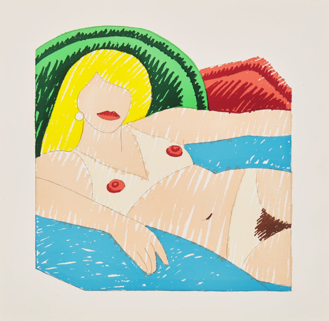 Tom Wesselmann (American, 1931-2004) Shiny Nude (from Rubber Stamp Portfolio),1976 (1 of 3)