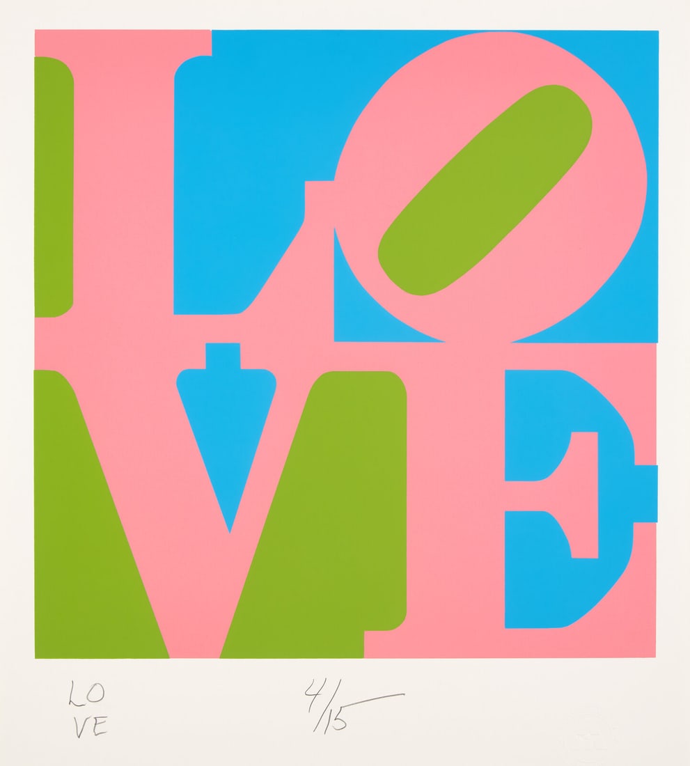 Robert Indiana (American, 1928-2018) Untitled (LOVE) (from The Book of Love), 1996 (1 of 3)