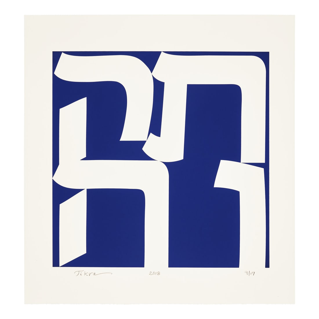 Robert Indiana (American, 1928-2018) Tikva, 2018 (1 of 3)