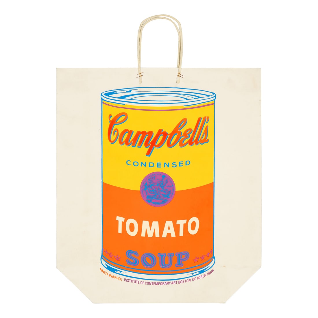 Andy Warhol (American, 1928-1987) Campbell's Soup Can On Shopping Bag (Tomato), 1966 (1 of 3)