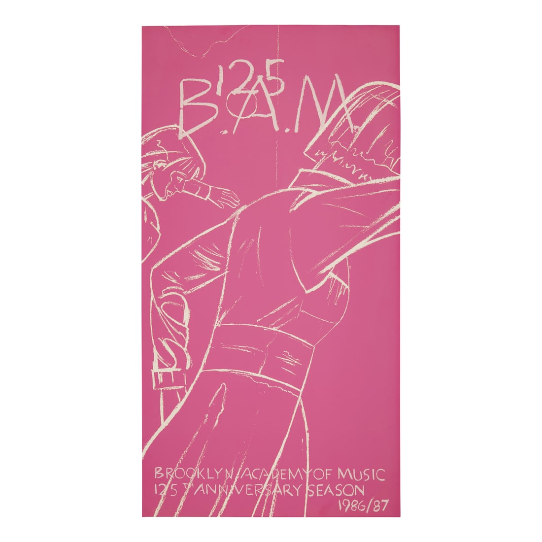 Alex Katz (American, b. 1927) BAM 125 exhibition poster, 1986 (1 of 3)