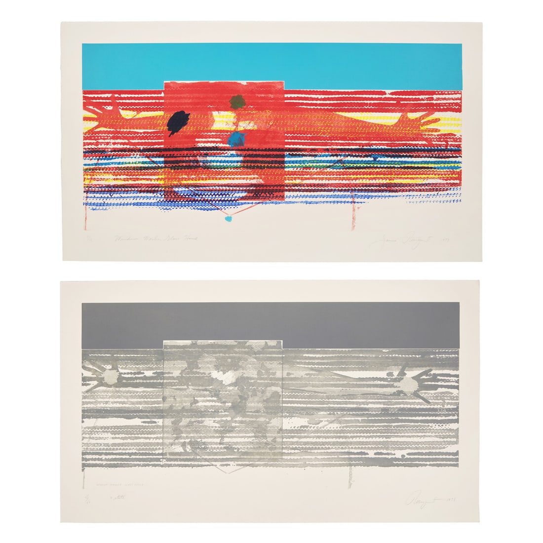 James Rosenquist (American, 1933-2017) A pair of works (Window Washer Glass House; Window Washer (1 of 7)