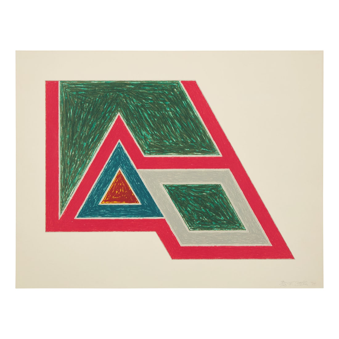 Frank Stella (American, 1936-2024) Sanbornville (from Eccentric Polygons, 1974 (1 of 3)