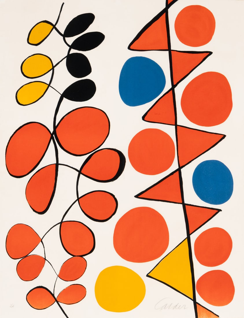 Alexander Calder (American, 1898–1976) Vertical Flags, ca. 1970 (1 of 5)