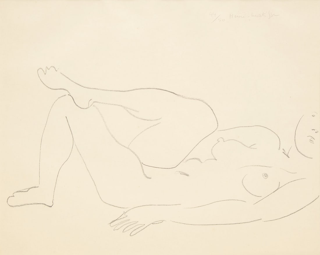 Henri Matisse (French, 1869-1954) Nu couché au visage incomplet — Étude de jambes, (1 of 3)