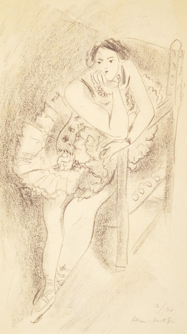 Henri Matisse (French, 1869-1954) Danseuse au fauteuil en bois (from Dix Danseuses), 1925-26 (1 of 3)