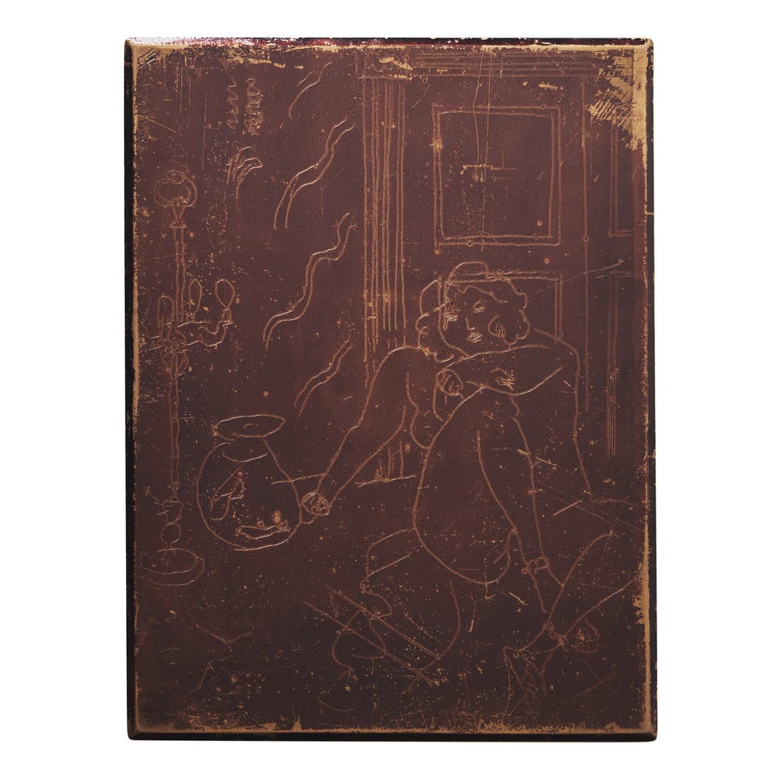 Henri Matisse (French, 1869–1954) Original Copper Plate for Nu dans un Intérieur avec (1 of 2)