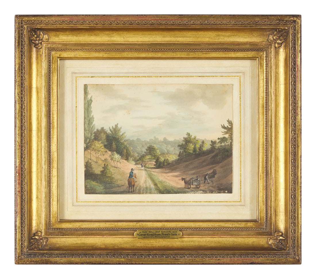 William Mason (1808-1844), Canal Road from Pratt's Gate, Lemon Hill, Philadelphia (1 of 3)