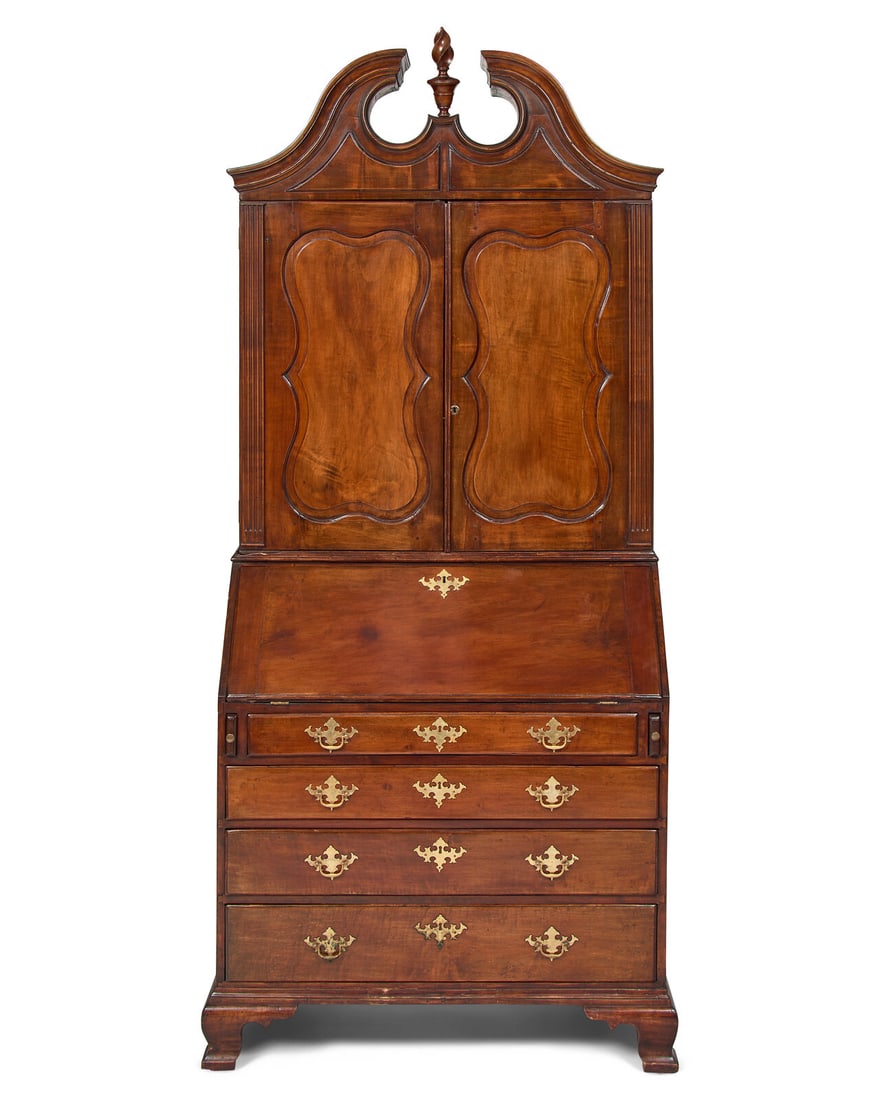A Chippendale Mahogany Secretary Bookcase (1 of 4)