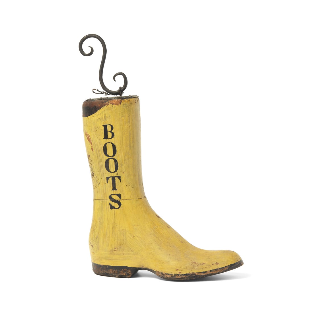 A Painted "Wright Boots" Trade Sign (1 of 3)